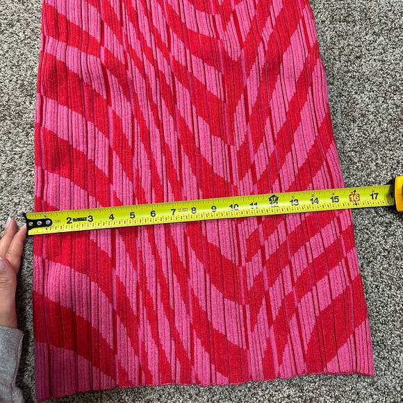 ASTR THE LABEL Women's Alana Skirt Size M In Pink & Red - Picture 8 of 12